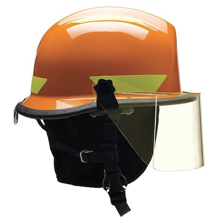 Fire/Rescue Helmet,Orange,Thermoplastic