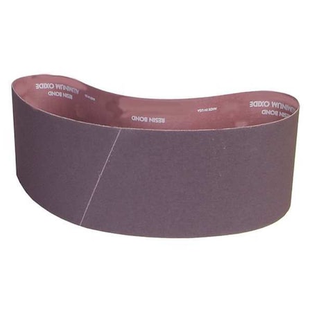 Sanding Belt, Coated, 4 In W, 48 In L, 120 Grit, Fine, Aluminum Oxide, R228 Metalite, Brown