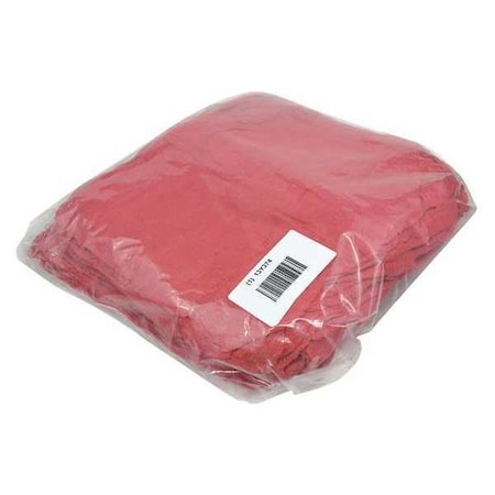 New Cotton Shop Towels 14 X 14, Red, 100 Sheets/pack