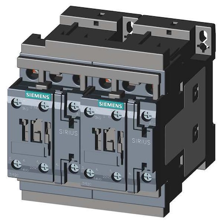 IEC Magnetic Contactor, 3 Poles, 24 V DC, 25 A, Reversing: Yes