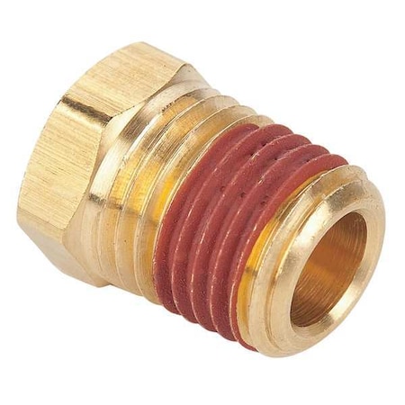 Brass Hex Head Plug, MNPT, 3/8 Pipe Size