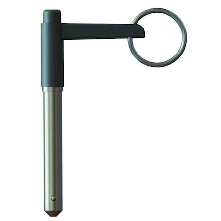 Ball Lock Pin L Hndle,1/2 X 3.0 Grip,SS
