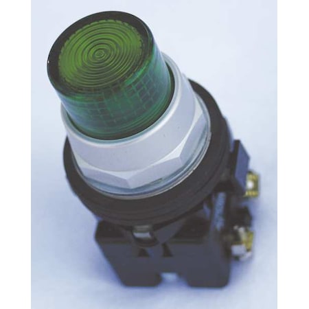 Illuminated Push Button, 30 Mm, 1NO/1NC, Green