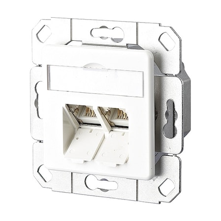 Wall Outlet,White,2.752 H,2.752 W