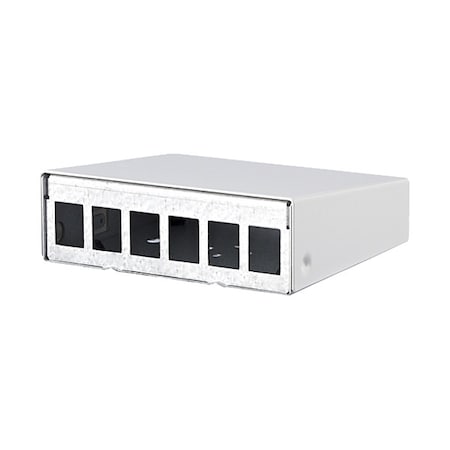 RJ45 Housing,White,1.718 H,4.921 W