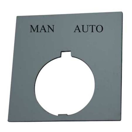 Legend Plate,Square,Man.Auto,Black