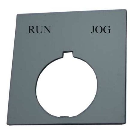Legend Plate,Square,Run Jog,Black