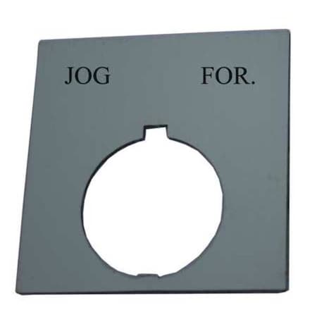 Legend Plate,Square,Jog-For,Black