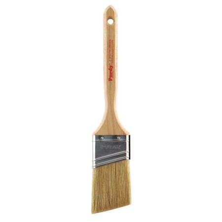 2 Angle Sash Paint Brush, White China Bristle, Hardwood Handle