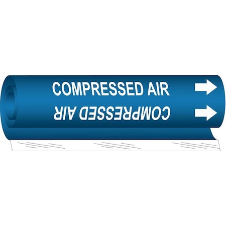 Pipe Mrkr,Compressed Air,1-1/2to2-3/8 In, 5660-I