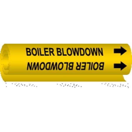 Pipe Mrkr,Boiler Blow Down,1/2to1-3/8 In