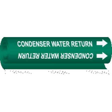 Pipe Marker,Condenser Water Return,Green, 5665-II