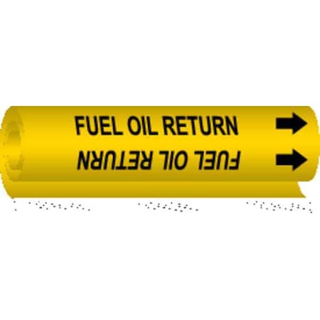 Pipe Mrkr,Fuel Oil Return,1-1/2to2-3/8In, 5696-I