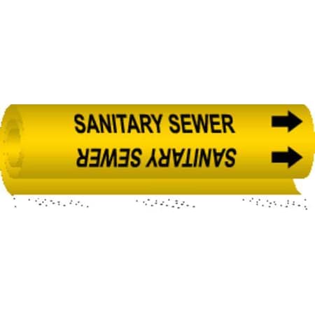 Pipe Mrkr,Sanitary Sewer,1-1/2to2-3/8 In, 5755-I