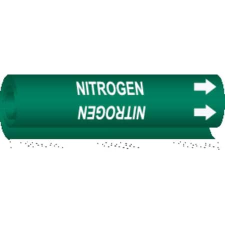 Pipe Marker,Nitrogen,Gn,1-1/2 To2-3/8 In, 5728-I