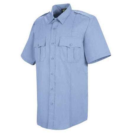 New Dimension Stretch Dress Shirt,L,Blue