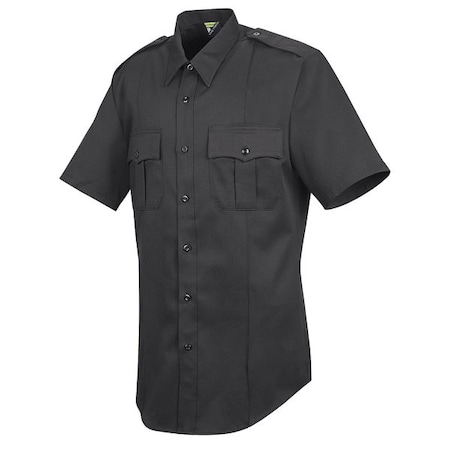Sentry Shirt,SS,Black,Neck 15-1/2 In.