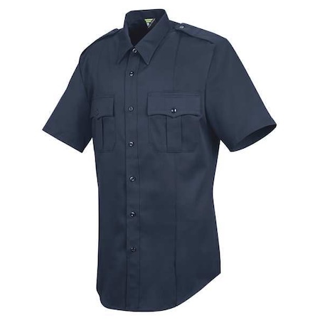 Sentry Shirt,SS,Navy,Neck 16-1/2 In.