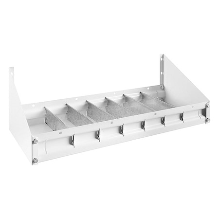 Tool Tray,41-1/2 In. L,Steel,White
