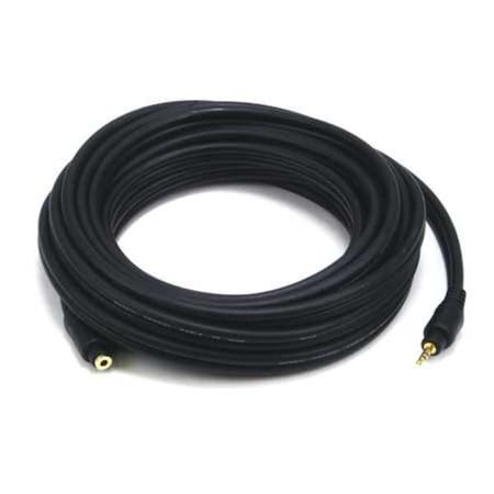 A/V Cable, 3.5mm M/F Ext Cble,Blk,20ft