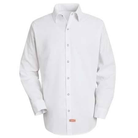 Long Sleeved Shirt,White,100 Per. PET,2XLT