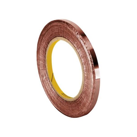 Foil Tape,1/4 In. X 6 Yd.,Copper