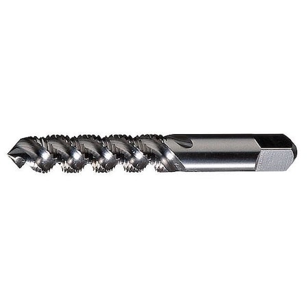 Spiral Flute Tap, #6-32, Plug, 2 Flutes, UNC