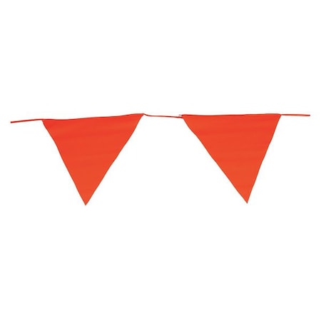 Pennants,Fluorescent Orange,83 Ft.