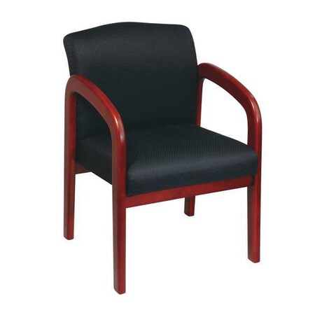 BlackVisitors Chair,23W25-1/2L33-1/2H,Fixed,FabricSeat,Collection: WDSeries