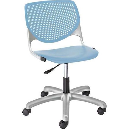 Task Chair, 15-1/2 To 20, Sky Blue