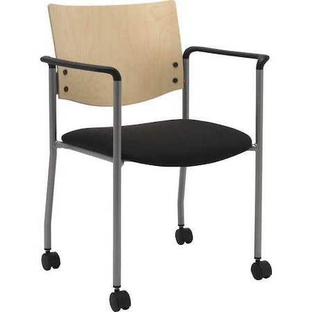 Side/Guest Chair,w/Arms,Casters
