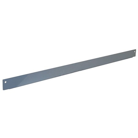 Bin Rail,60 W X 1-1/2 D X 2-5/8 H,Blue