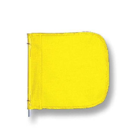 Warning Whip Flag,11x12 In,Yellow