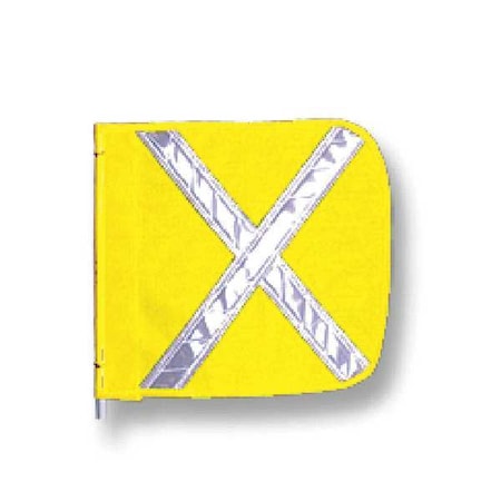 HD Flag,Reflexite X,12x12 In, Yellow