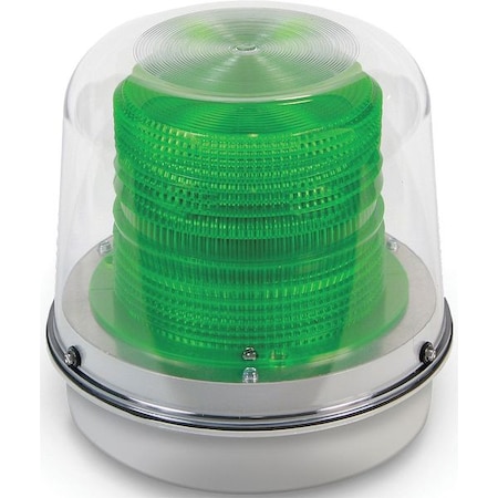 Warning Light,Strobe Tube,120VAC,Green