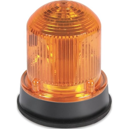 Warning Light,LED,24VDC,Amber,65 FPM