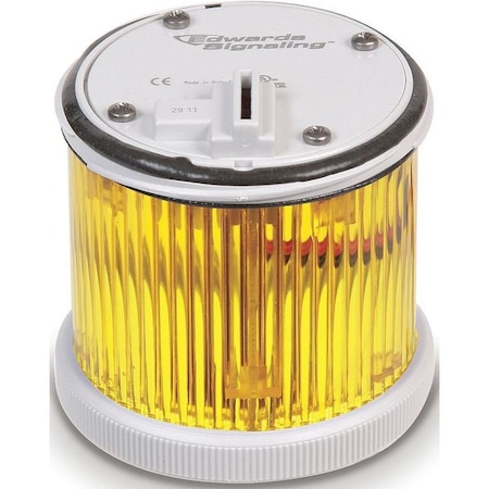 Tower Light LED,Steady,24VDC,70mm,Ylw