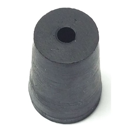 Stopper, 18mm, Rubber, Black,PK100