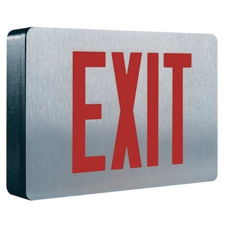 COOPER LIGHTING Cast Aluminum LED Exit Sign/Battery Backup