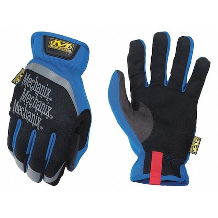 Mechanics Gloves, 2XL, Blue, Anatomically Designed Two-Piece Palm, Form Fitting Trek Dry(R)