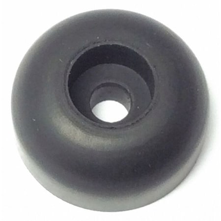 Bumper, Rubber, Black, 3/8H X 3/8W, PK.25