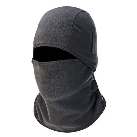 Balaclava Face Mask, 2-in-1 Detachable-Piece, Fleece, Moisture-Wicking, Black, Universal Size