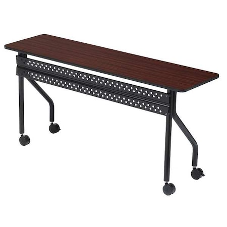 Rectangle Mobile Seminar Table, 60 X 60 X 29, Mahogany