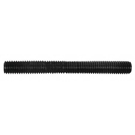 Fully Threaded Rod, 5/16-18, Medium Carbon, Black Oxide Finish