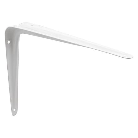 Shelf Brackets,Stl,5 X 6,Wht Enml,PK2