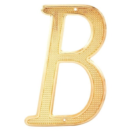 House Letters,B,4,D/C,Brass,PK2