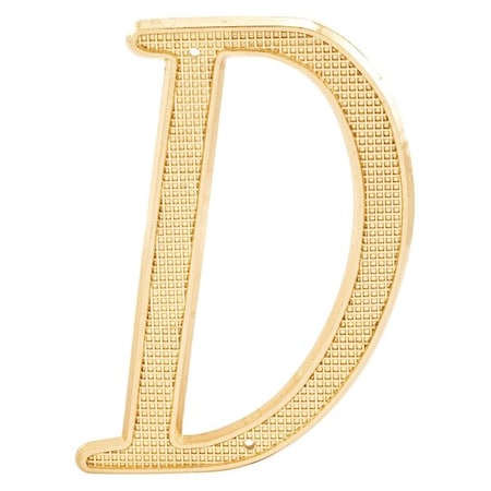 House Letters,D,4,D/C,Brass,PK2