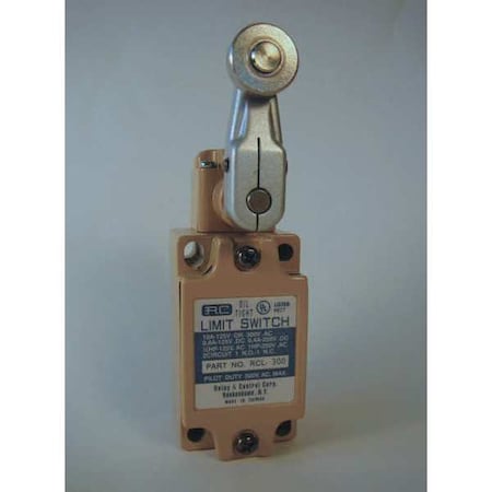 Limit Switch, Lever, Roller, 1NC/1NO, 10A @125V AC