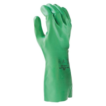 13 Chemical Resistant Gloves, Nitrile, 2XL, 1 PR