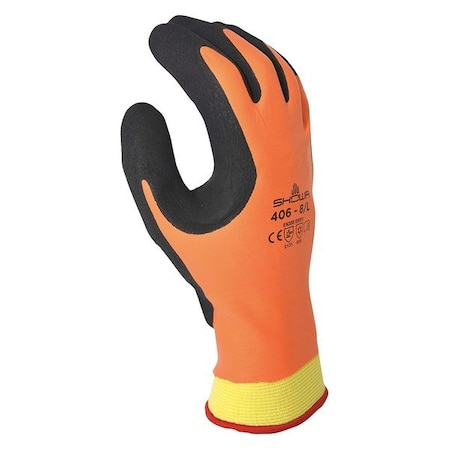 Cold Protection Coated Gloves, Polyester/Nylon/Acrylic Lining, M